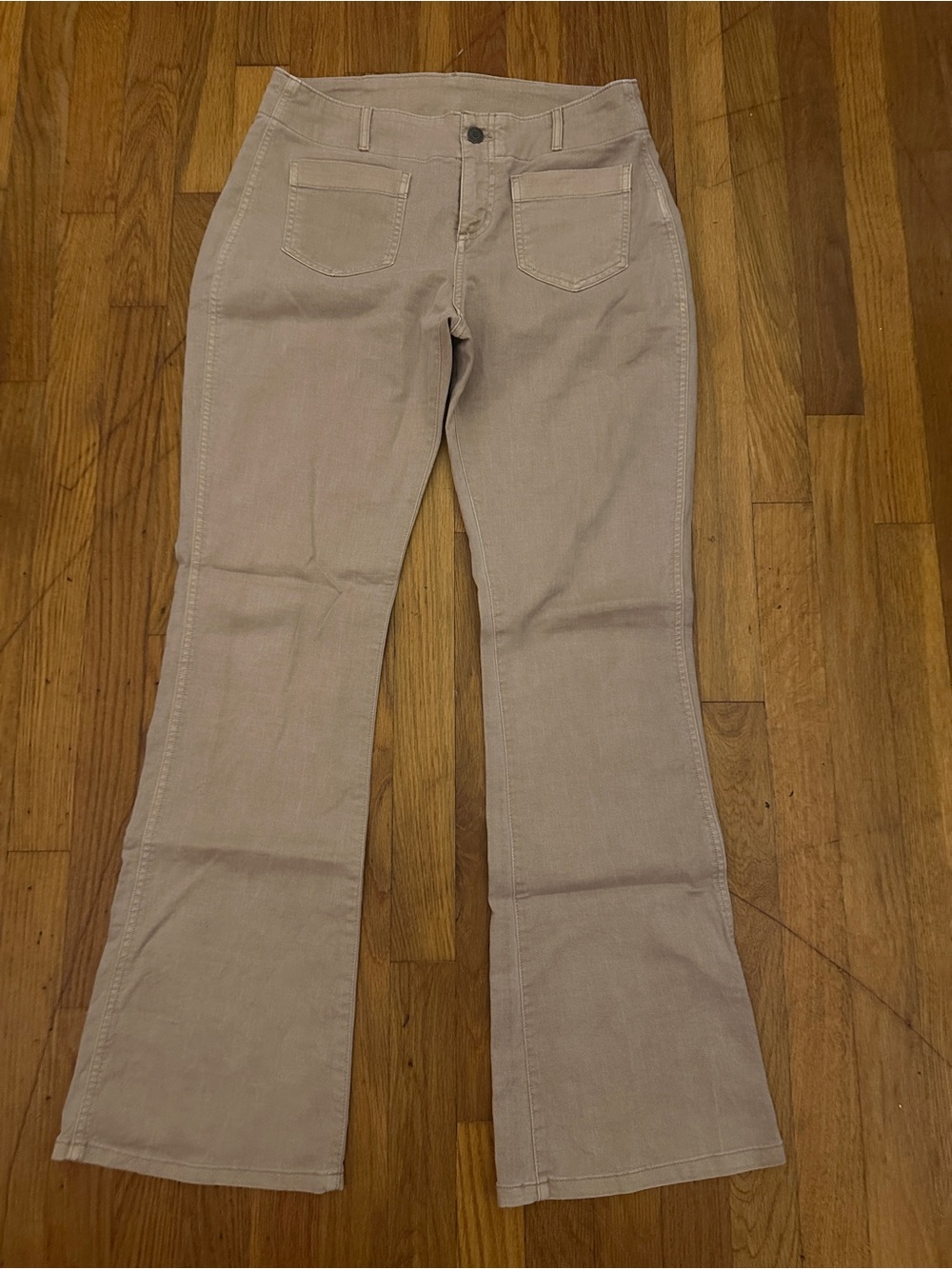 GAP Women's Low Rise Flare Jeans Khaki